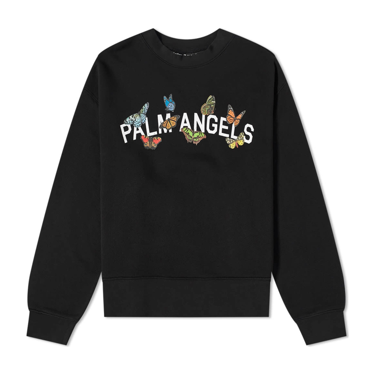 Palm Angels Butterfly Crewneck Black