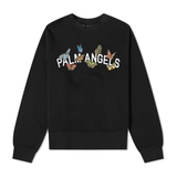 Palm Angels Butterfly Crewneck Black