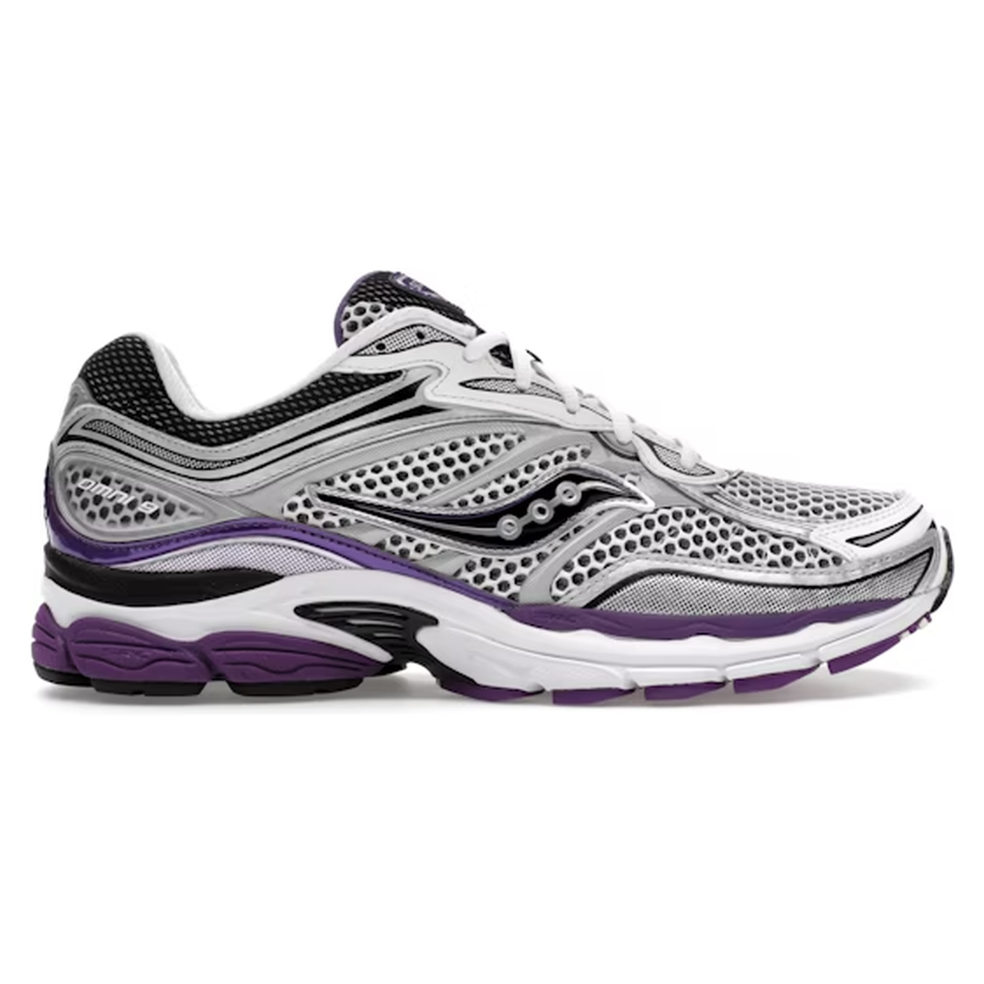 Saucony ProGrid Omni 9 White Black Silver Purple