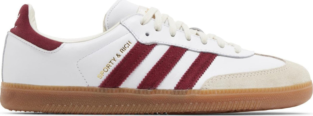 Sporty &amp; Rich x Samba OG White Core Burgundy