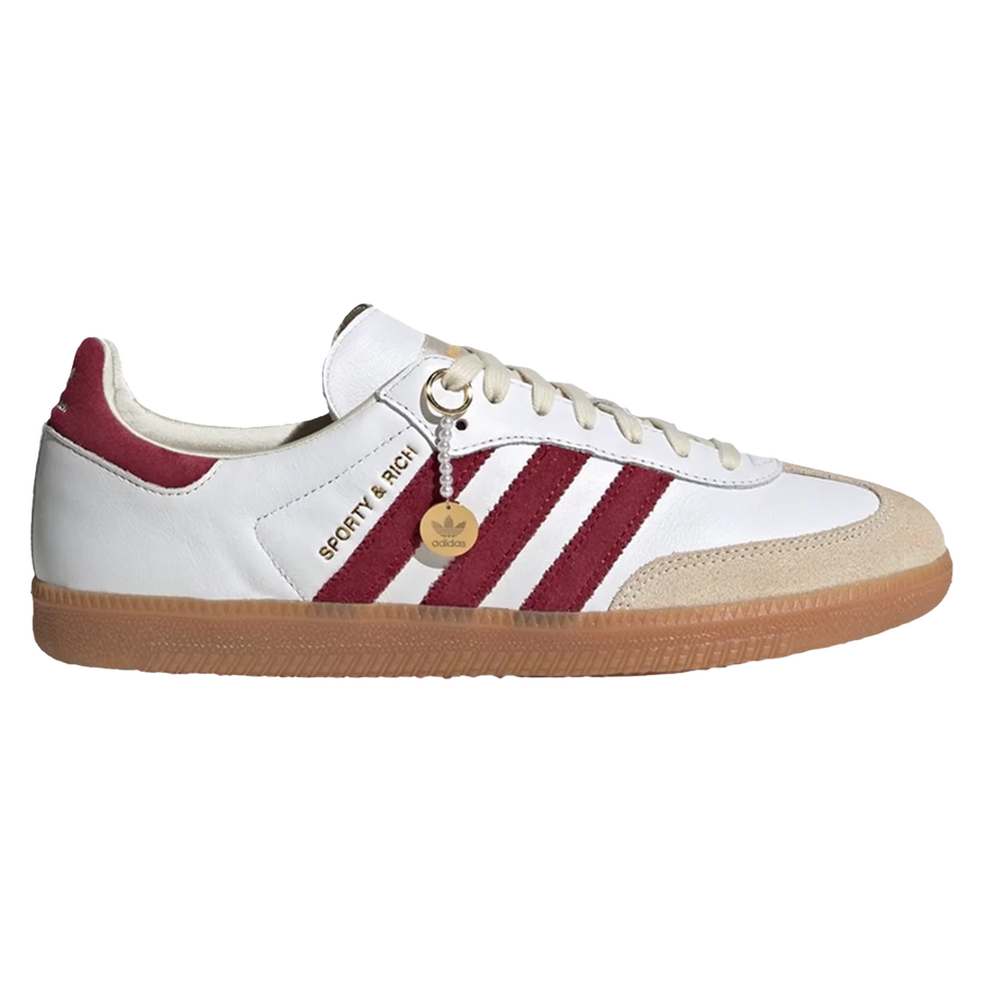 Sporty &amp; Rich x Samba OG White Core Burgundy