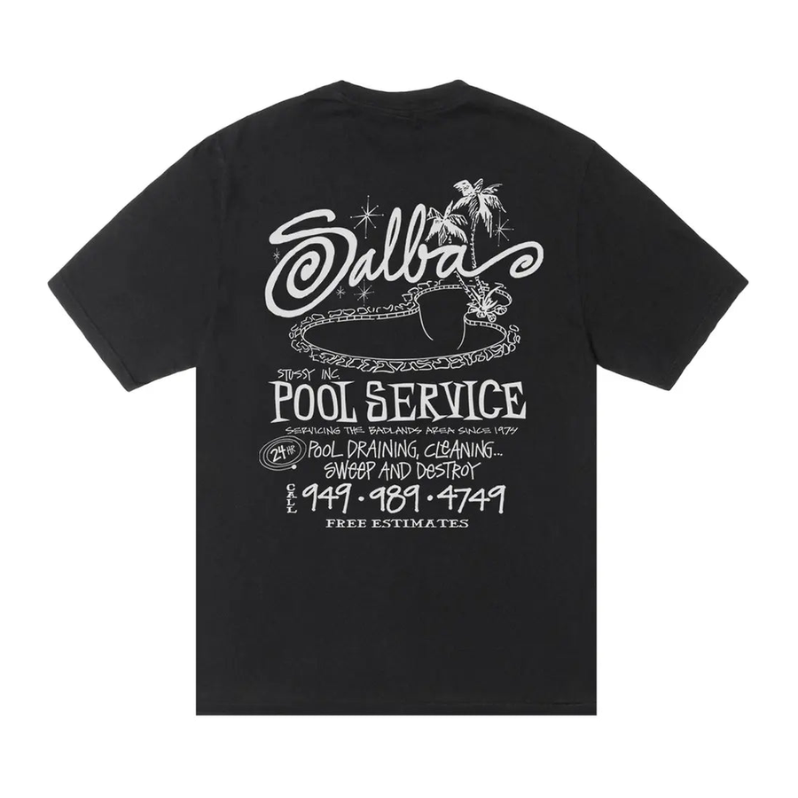 Stussy Pool Service Tee Black