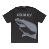 Stussy Shark Tee barvené pigmentem černé