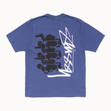 Stussy Skate Stack Tee s pigmentovou barvou Indigo