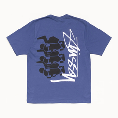 Stussy Skate Stack Tee s pigmentovou barvou Indigo