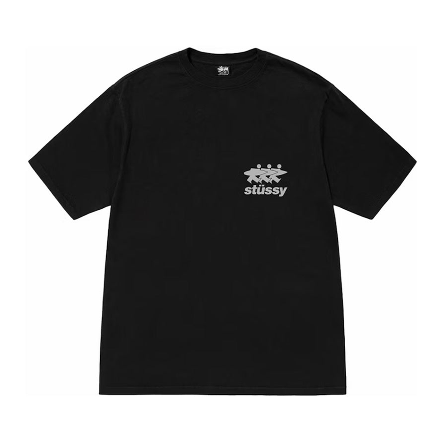 Stussy Surfwalk Pigment Dyed Tee Black