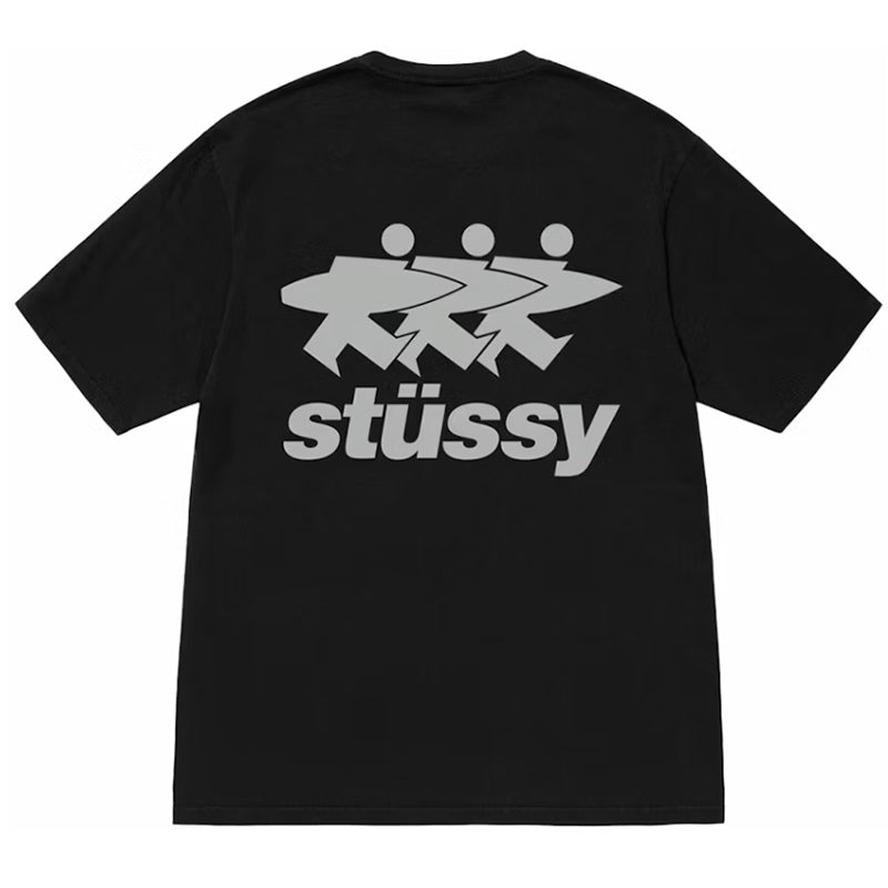 Stussy Surfwalk Pigment Dyed Tee Black
