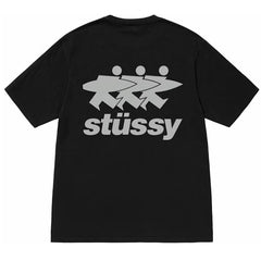 Stussy Surfwalk Pigment Dyed Tee Black