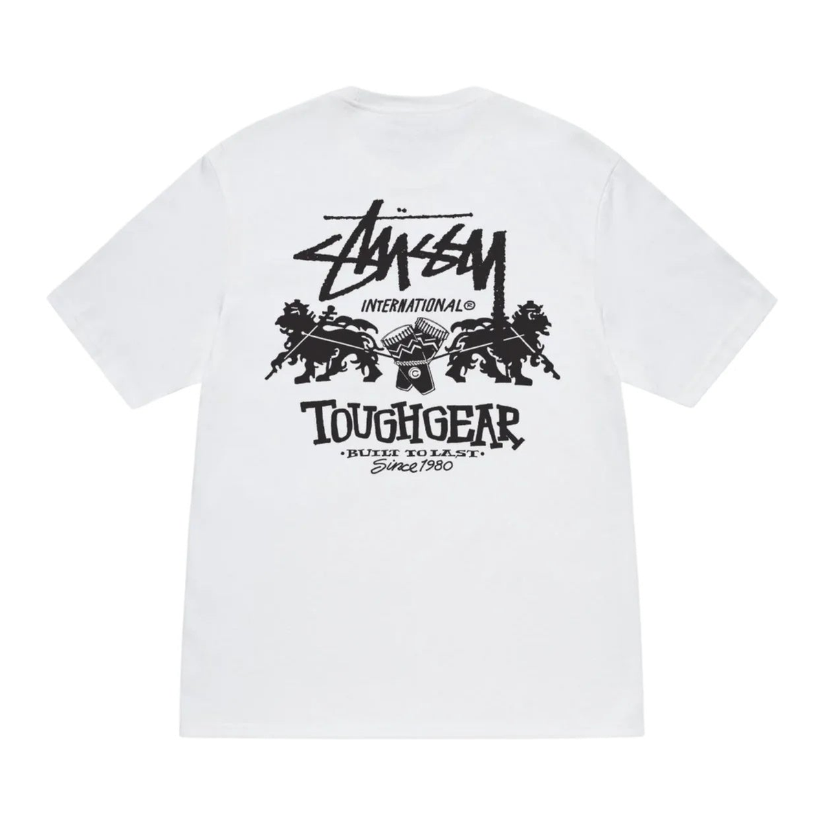 Stussy Tough Gear Tee White