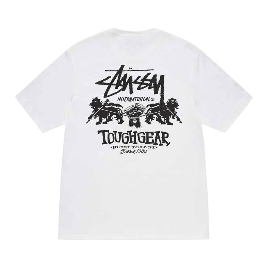 Stussy Tough Gear Tee White