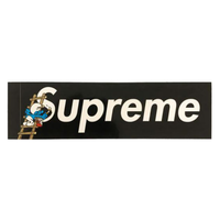 Supreme Black Smurf Box Logo