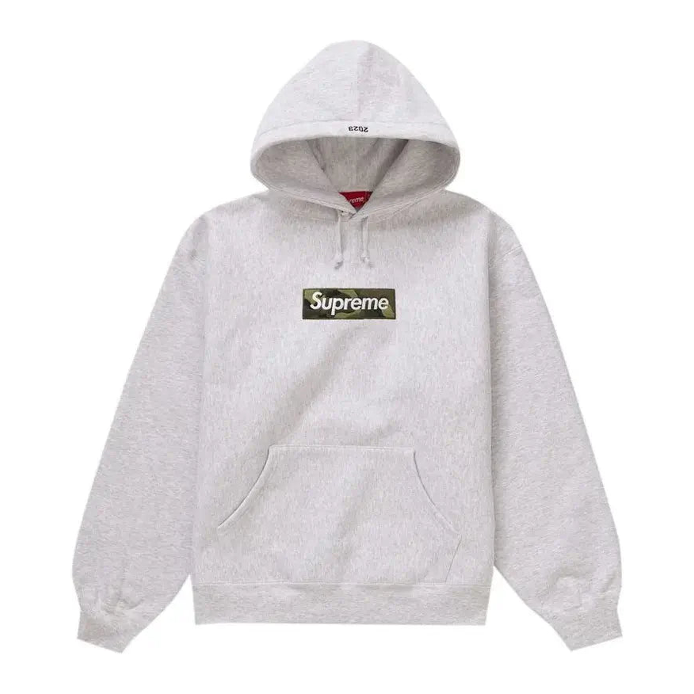 Supreme Box Logo Hooded Sweatshirt (FW23) Ash Grey