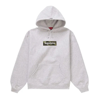 Supreme Box Logo Hooded Sweatshirt (FW23) Ash Grey