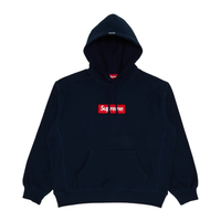 Supreme Box Logo Hooded Sweatshirt Navy (FW24)