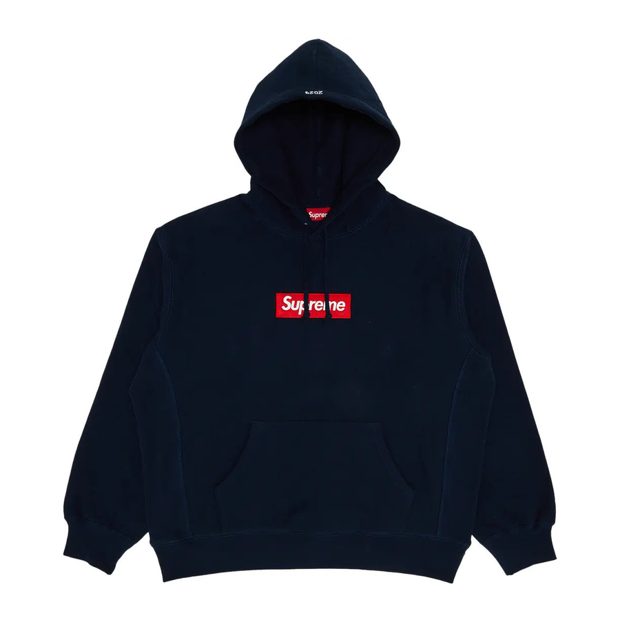 Supreme Box Logo Hooded Sweatshirt Navy (FW24)