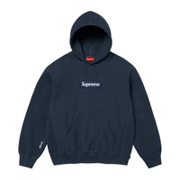 Supreme Box Logo Hooded Sweatshirt Navy (FW25)