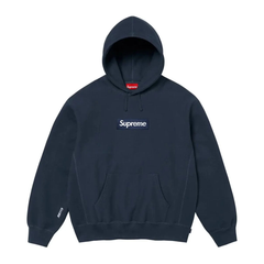 Supreme Box Logo Hooded Sweatshirt Navy (FW25)