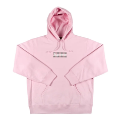 Supreme Burberry Box Logo Hoodie Light Pink