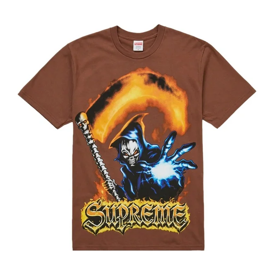 Supreme Grim Reaper Tee Brown