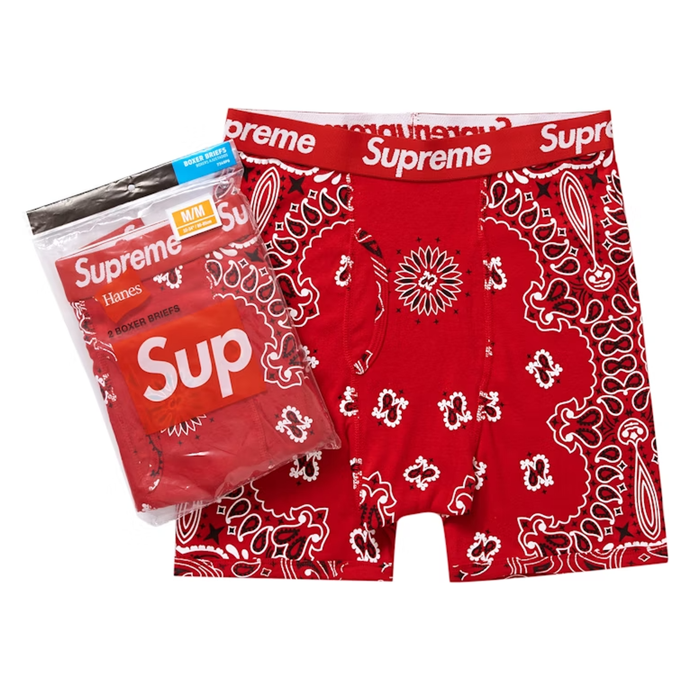 Supreme Hanes Bandana Boxer Red