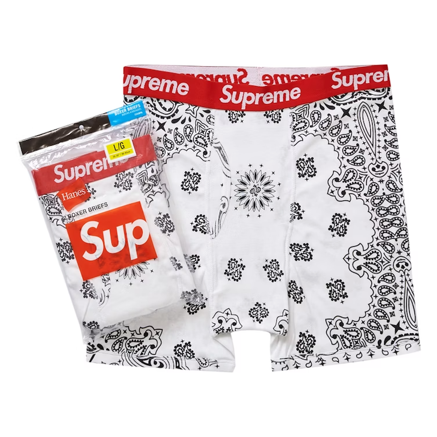 Supreme Hanes Bandana Boxer White