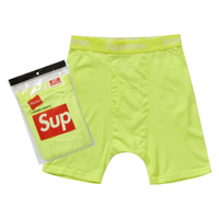 Supreme Hanes Boxer Fluorescent Yellow