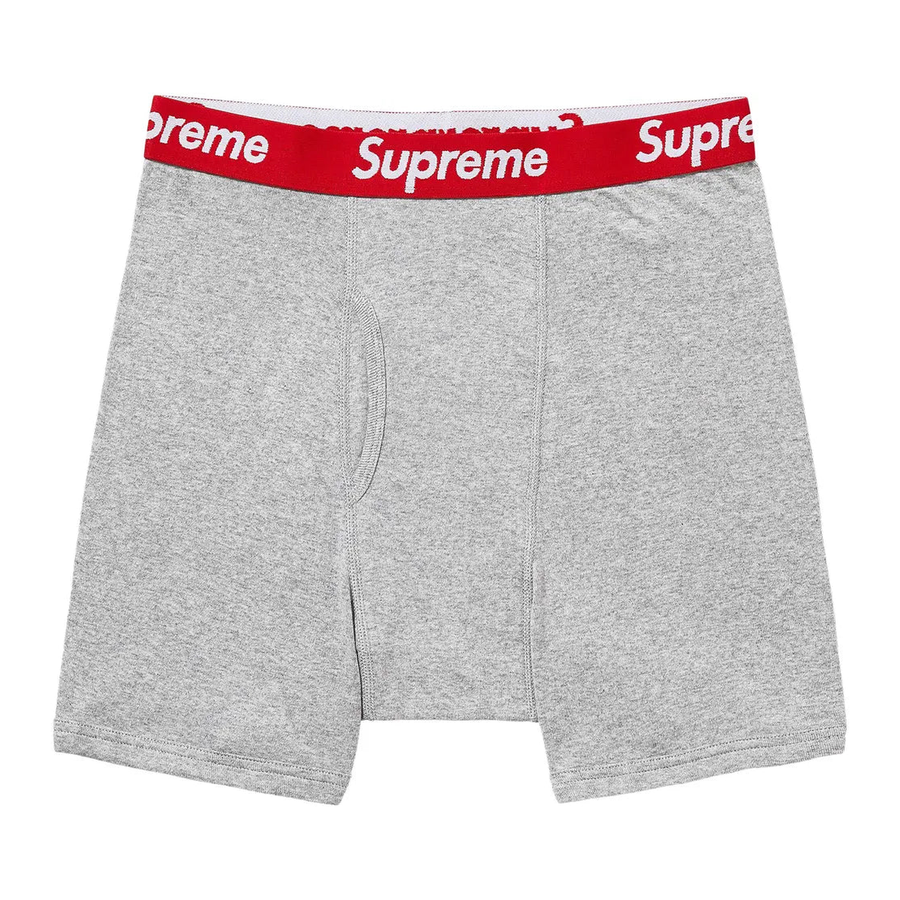 Supreme Hanes Boxer Heather Grey
