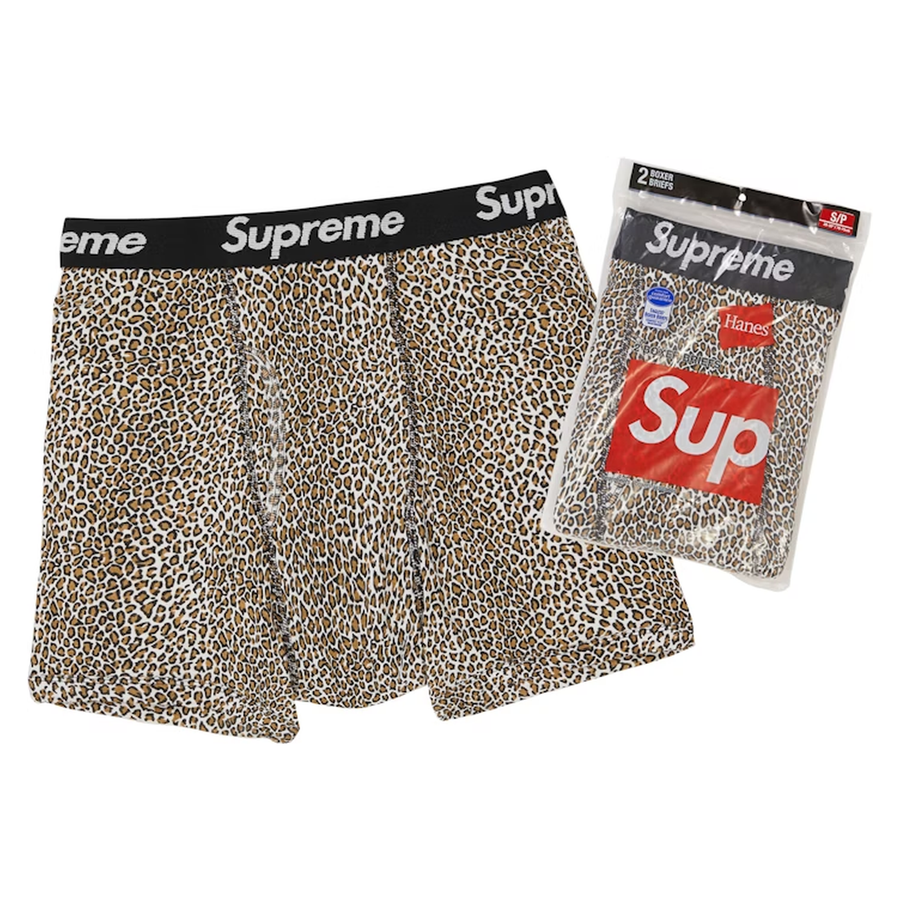 Supreme Hanes Boxer Leopard