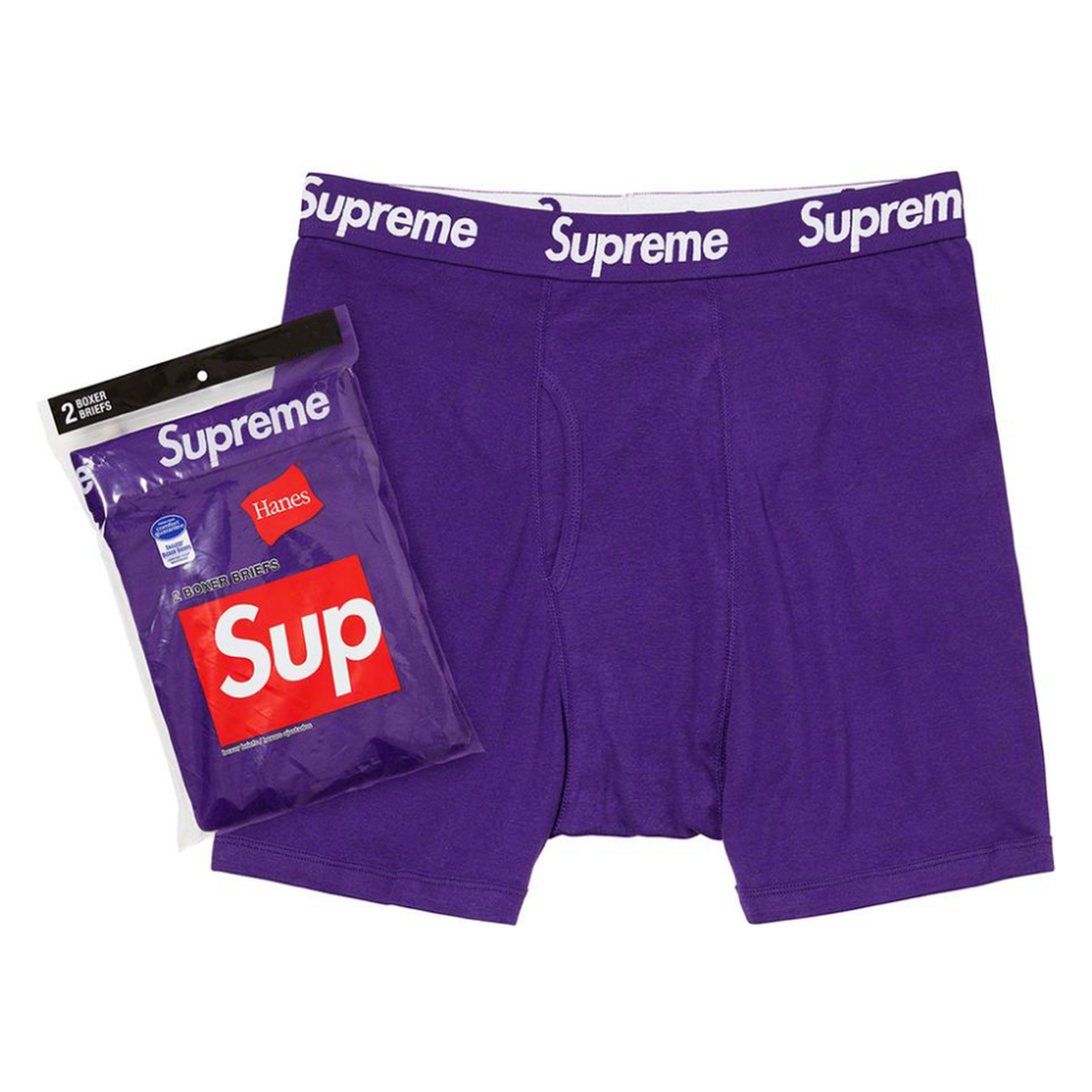 Supreme Hanes Boxer Purple