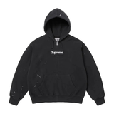 Supreme Maison Margiela Box Logo Zip Up Hoodie Black