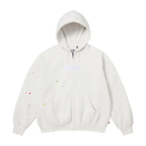 Supreme Maison Margiela Box Logo Zip Up Hoodie White