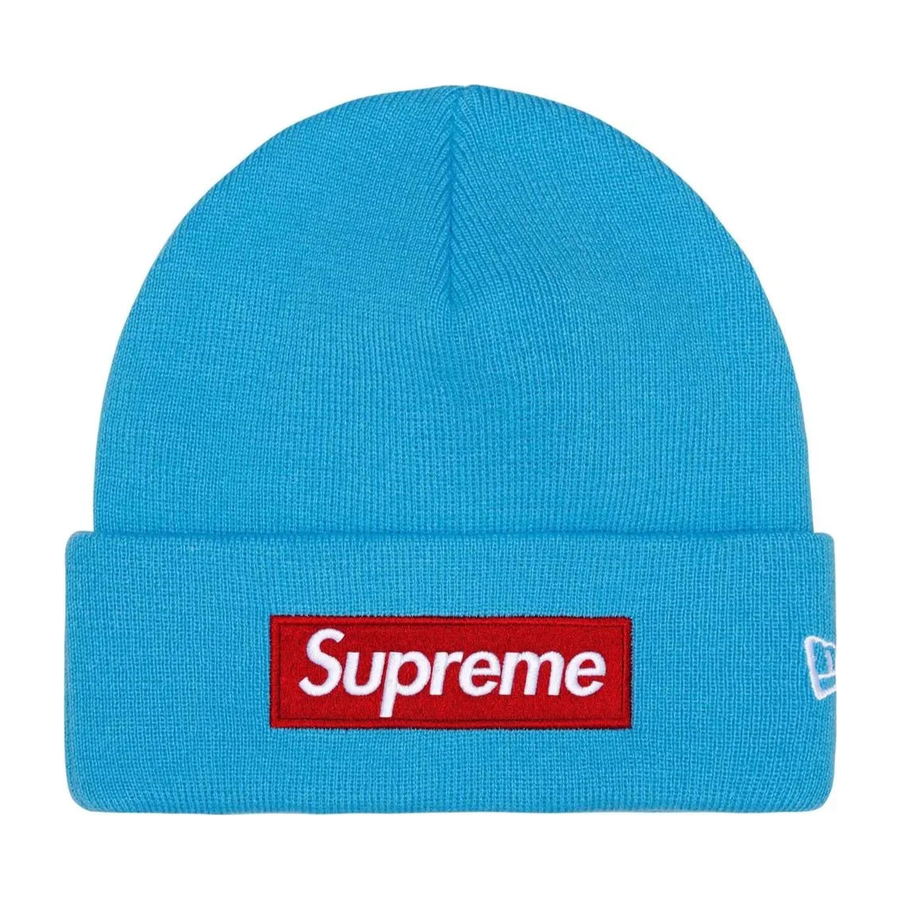 Supreme New Era Box Logo Beanie Blue
