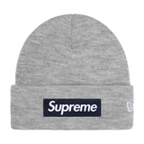Supreme New Era Box Logo Beanie Grey