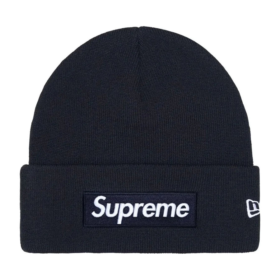 Supreme New Era Box Logo Beanie Navy