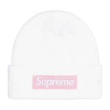 Supreme New Era Box Logo Beanie White
