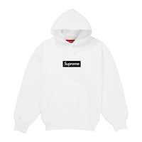 Supreme Paris Anniversary Box Logo Hoodie White