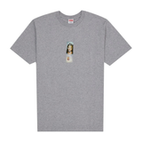 Supreme Prayer Card Box Logo Tee Heather Grey