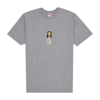 Supreme Prayer Card Box Logo Tee Heather Grey