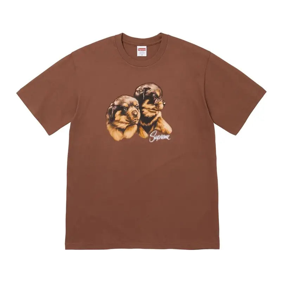 Supreme Puppies Tee Brown