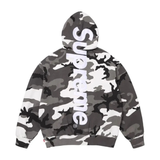 Supreme Satin Appliqué Hooded Sweatshirt (SS26) Snow Camo