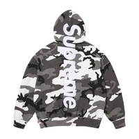 Supreme Satin Appliqué Hooded Sweatshirt (SS26) Snow Camo