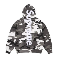Supreme Satin Appliqué Hooded Sweatshirt (SS26) Snow Camo