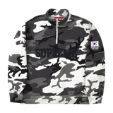 Supreme Seoul Shop Flag Half Zip Pullover Snow Camo