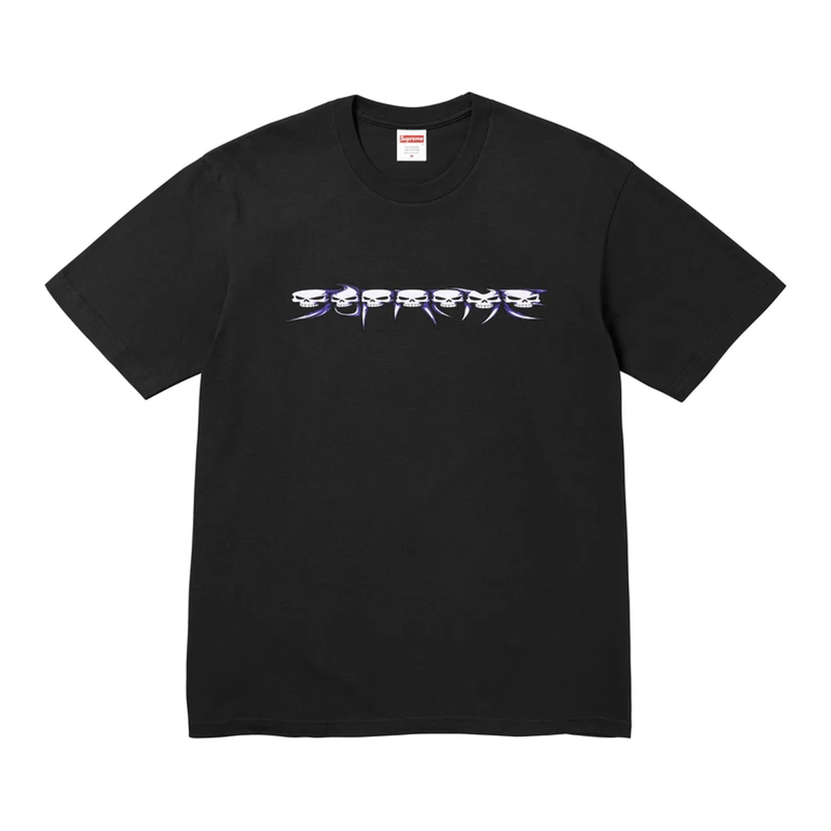 Supreme Skulls Spellout Tee Black