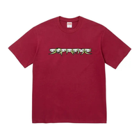 Supreme Skulls Spellout Tee Cardinal