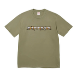 Supreme Skulls Spellout Tee Light Olive