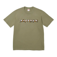Supreme Skulls Spellout Tee Light Olive