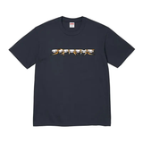 Supreme Skulls Spellout Tee Navy