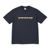 Supreme Skulls Spellout Tee Navy