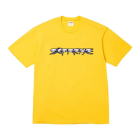 Supreme Skulls Spellout Tee Yellow